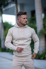 Load image into Gallery viewer, Father Sons Beige & Gold Overhead Hoodie Top with Zipped Pockets - FSH483 (PRE ORDER / DISPATCH DATE 31ST JULY)