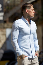 Load image into Gallery viewer, Father Sons Super Slim Stretch Classic Oxford Light Blue - FS306 (PRE ORDER / DISPATCH DATE 17TH JULY)