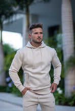 Load image into Gallery viewer, Father Sons Beige & Gold Overhead Hoodie Top with Zipped Pockets - FSH483 (PRE ORDER / DISPATCH DATE 31ST JULY)