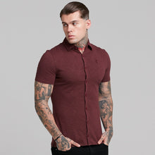 Load image into Gallery viewer, Father Sons Super Slim Burgundy Jersey Short Sleeve - FSH016