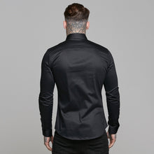 Load image into Gallery viewer, Father Sons Slim Sateen Classic Black Long Sleeve - FS545 (PRE ORDER / DISPATCH DATE 5TH AUGUST)