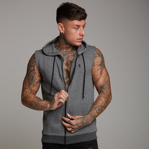 Father Sons Classic Grey Sleeveless Hoodie - FSH132