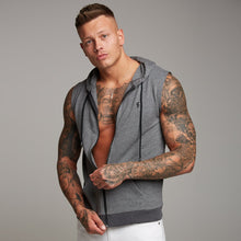 Load image into Gallery viewer, Father Sons Classic Grey Sleeveless Hoodie - FSH132
