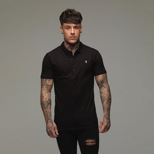 Father Sons Classic Black Polo Shirt - FSH041