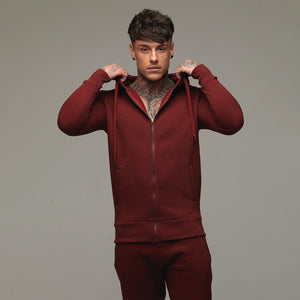 Father Sons Classic Burgundy Hoodie - FSH097