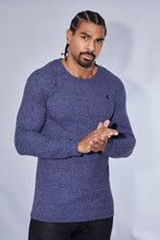 Load image into Gallery viewer, Father Sons Classic Navy Ribbed Knit Super Slim Crew - FSH114
