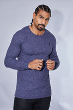 Load image into Gallery viewer, Father Sons Classic Navy Ribbed Knit Super Slim Crew - FSH114
