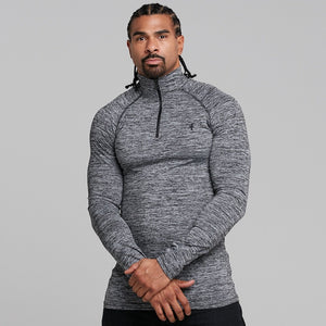 Father Sons Long sleeve Black zip gym top - FSH197