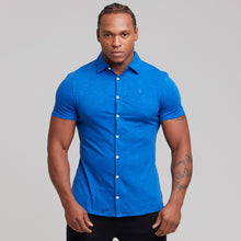Load image into Gallery viewer, Father Sons Super Slim Royal Blue Jersey Short Sleeve - FSH013
