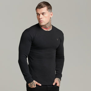 Father Sons Classic Black Super Slim Jumper - FSH409