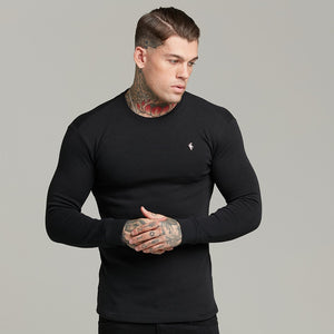 Father Sons Classic Black Super Slim Jumper - FSH409