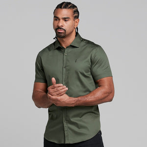 Father Sons Classic Khaki Luxe Egyptian Cotton Short Sleeve - FS376