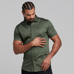 Father Sons Classic Khaki Luxe Egyptian Cotton Short Sleeve - FS376