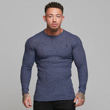 Load image into Gallery viewer, Father Sons Classic Navy Ribbed Knit Super Slim Crew - FSH114
