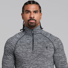 Load image into Gallery viewer, Father Sons Long sleeve Black zip gym top - FSH197
