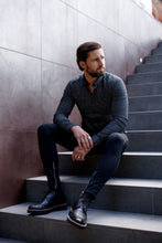 Load image into Gallery viewer, Father Sons Super Slim Stretch Black &amp; White Dandy Print Long Sleeve FS418
